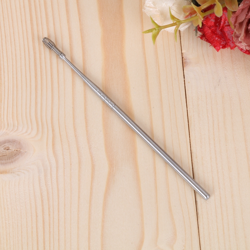 Stainless Steel Spiral Ear Pick Dual-Use Earwax Remover Ear Picking Tools Earpick Cleaner