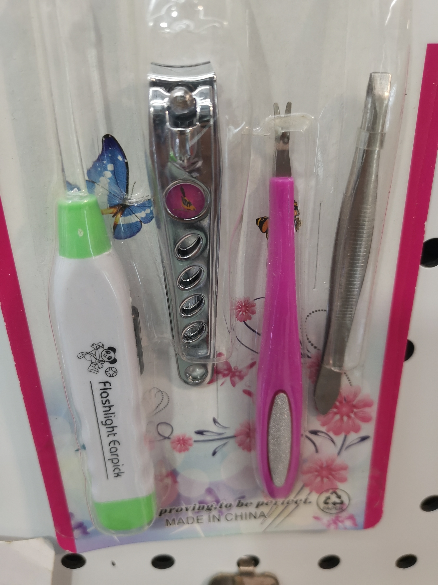 With Light Ear-Picker with Light Ear Pick 4-Piece Set Manicure Set Beauty 4-Piece Set Ear-Picker Set Ear-Picker 3-Piece Set