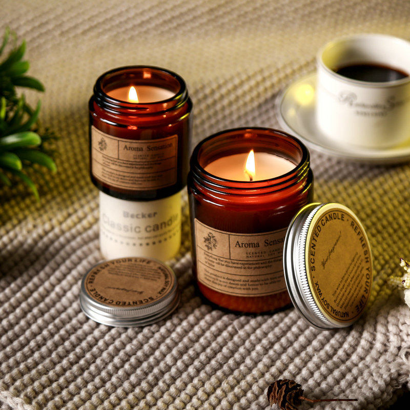 DIY Handmade Soy Wax Aromatherapy Candle Customized Smoke-Free Romantic Fragrance Candle Creative Hand-Holding Gift Set Wholesale