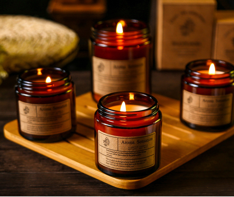 DIY Handmade Soy Wax Aromatherapy Candle Customized Smoke-Free Romantic Fragrance Candle Creative Hand-Holding Gift Set Wholesale