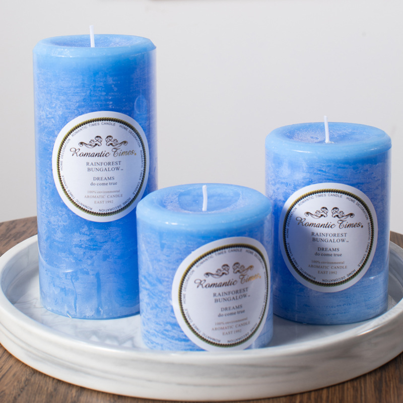 Romantic Candle Natural Organic Essence Oil Deodorant Cylindrical Aromatherapy Candle Wedding Fragrance Candle Small Size