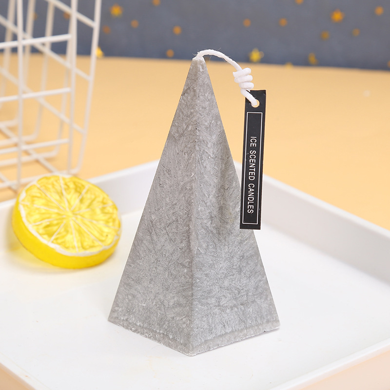 21 New Creative Pyramid Fragrance Aromatherapy Candle Light Crafts Hotel Indoor Romantic Atmosphere Sexy Ornaments
