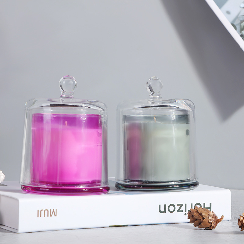 Creative Smokeless Glass Adamantine Bones Aromatherapy Candle Handmade Plant Soy Wax Fragrance Essential Oil Cross-Border Amazon