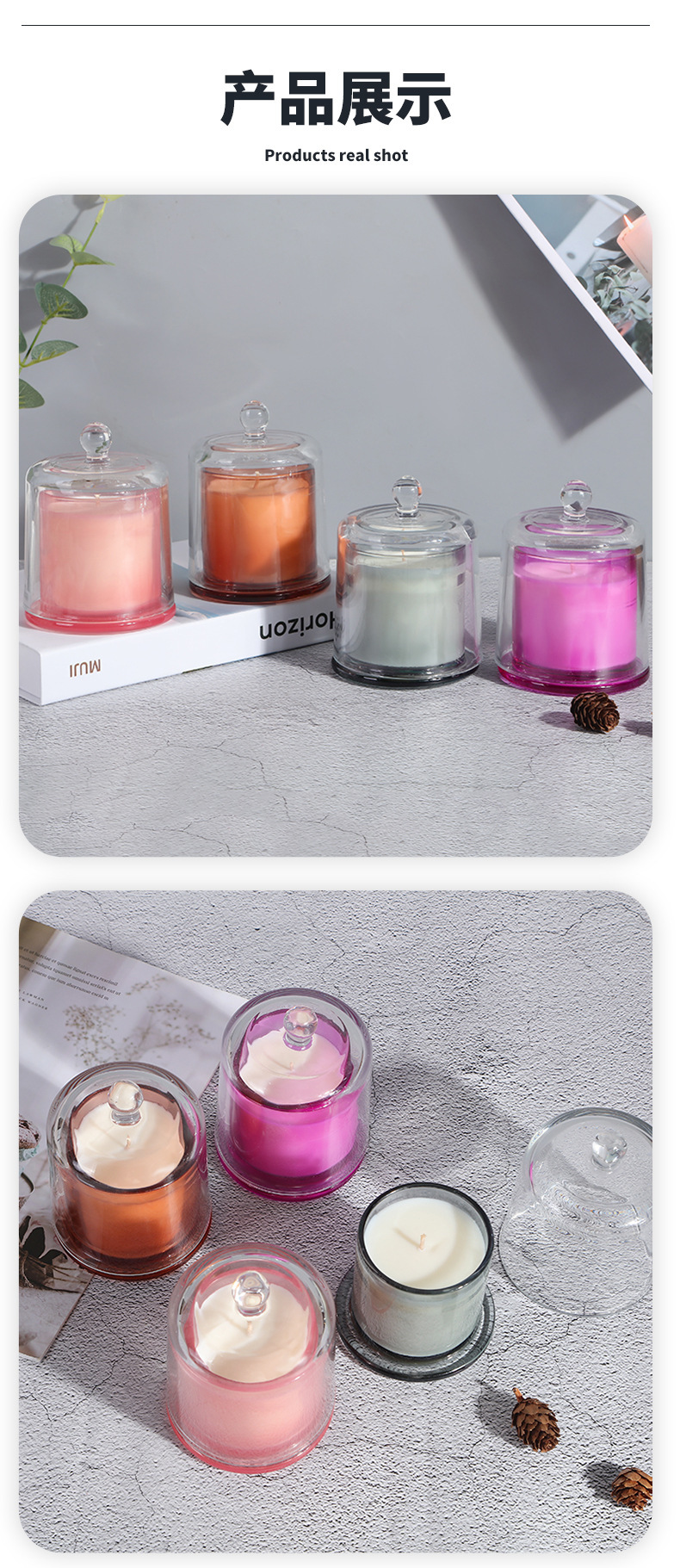 Creative Smokeless Glass Adamantine Bones Aromatherapy Candle Handmade Plant Soy Wax Fragrance Essential Oil Cross-Border Amazon Creative Smokeless Glass Adamantine Bones Aromatherapy Candle Handmade Plant Soy Wax Fragrance Essential Oil Cross-Border Amazon