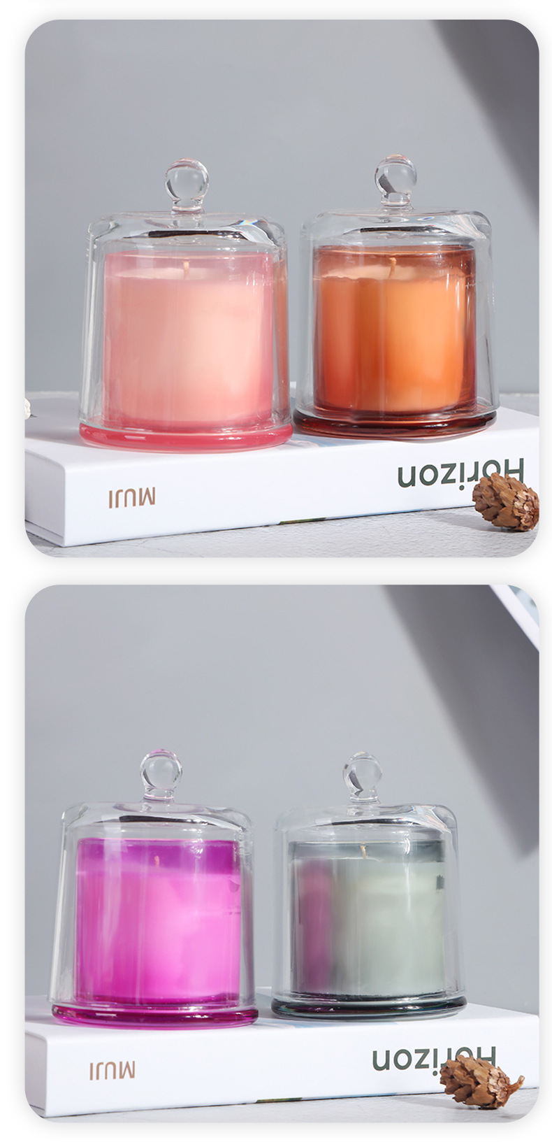 Creative Smokeless Glass Adamantine Bones Aromatherapy Candle Handmade Plant Soy Wax Fragrance Essential Oil Cross-Border Amazon Creative Smokeless Glass Adamantine Bones Aromatherapy Candle Handmade Plant Soy Wax Fragrance Essential Oil Cross-Border Amazon