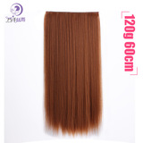 Women's European and American Wig Set Solid Seamless Hair Extension Piece Five Clip Chemical Fiber Curtain Curly Hair Wigs Spot Wholesale Women's European and American Wig Set Solid Seamless Hair Extension Piece Five Clip Chemical Fiber Curtain Curly Hair Wigs Spot Wholesale