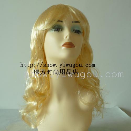 White wig,Long curly hair,Wavy hair,Joy wig