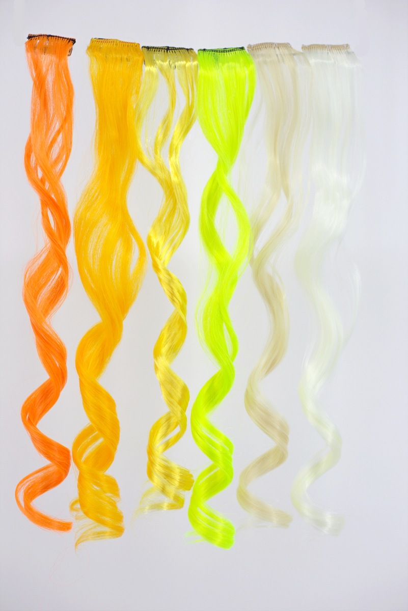 Seamless One Clip Curly Hair Hair Extension One Piece One Card Long Roll Chemical Fiber Hair Wig Female Foreign Trade