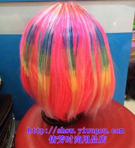 Dyed students hair,Color by BOB,short hair,Hot new style wig