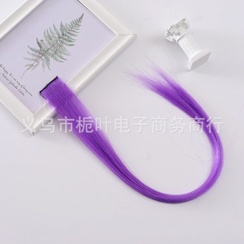 Cross-Border Chemical Fiber Wig Luminous Hair Piece Ear-Hanging Dyed Color Seamless Hair Extension Hair Piece Luminous Single Piece Hairpiece Clip Wig Cross-Border Chemical Fiber Wig Luminous Hair Piece Ear-Hanging Dyed Color Seamless Hair Extension Hair Piece Luminous Single Piece Hairpiece Clip Wig