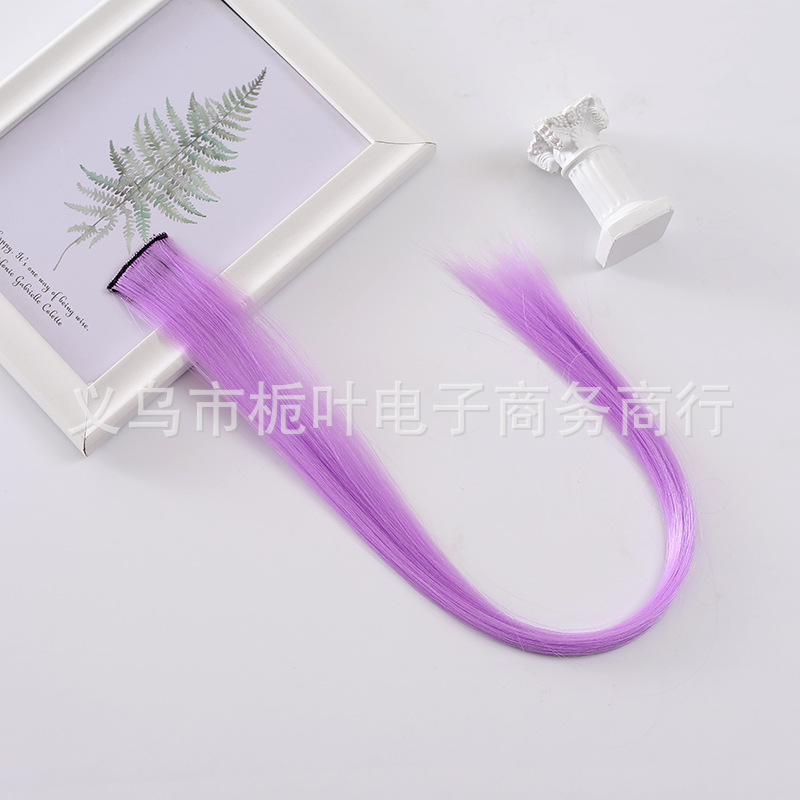 Cross-Border Chemical Fiber Wig Luminous Hair Piece Ear-Hanging Dyed Color Seamless Hair Extension Hair Piece Luminous Single Piece Hairpiece Clip Wig Cross-Border Chemical Fiber Wig Luminous Hair Piece Ear-Hanging Dyed Color Seamless Hair Extension Hair Piece Luminous Single Piece Hairpiece Clip Wig