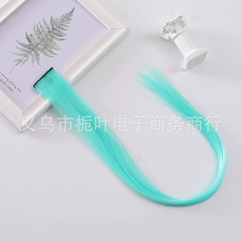 Cross-Border Chemical Fiber Wig Luminous Hair Piece Ear-Hanging Dyed Color Seamless Hair Extension Hair Piece Luminous Single Piece Hairpiece Clip Wig Cross-Border Chemical Fiber Wig Luminous Hair Piece Ear-Hanging Dyed Color Seamless Hair Extension Hair Piece Luminous Single Piece Hairpiece Clip Wig