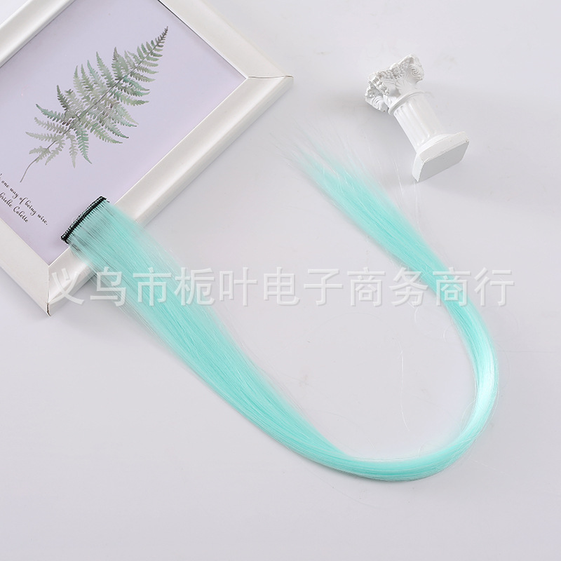 Cross-Border Chemical Fiber Wig Luminous Hair Piece Ear-Hanging Dyed Color Seamless Hair Extension Hair Piece Luminous Single Piece Hairpiece Clip Wig Cross-Border Chemical Fiber Wig Luminous Hair Piece Ear-Hanging Dyed Color Seamless Hair Extension Hair Piece Luminous Single Piece Hairpiece Clip Wig