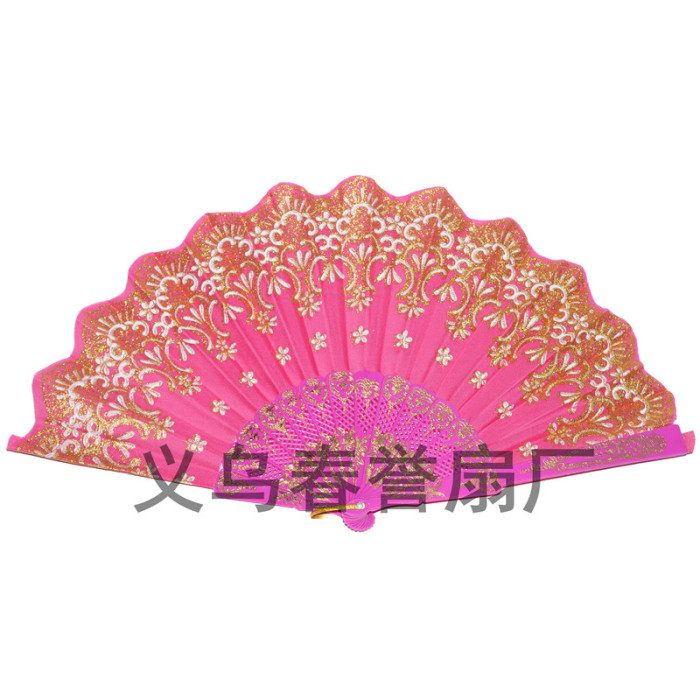 Manufacturers of new ladies blonde Chinese wind bronzing fan plastic folding fan fan gift fan wholesale Manufacturers of new ladies blonde Chinese wind bronzing fan plastic folding fan fan gift fan wholesale