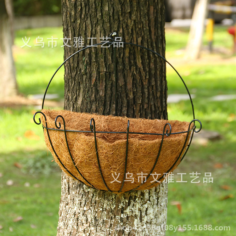 Hanging pot with blonde palm wall Hanging pot Hanging pot with iron art Hanging pot Hanging hook for flowers and plants
