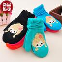 2013 Korean blonde girl cute double gloves