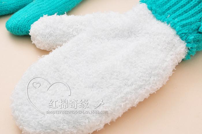 2013 Korean blonde girl cute double gloves 2013 Korean blonde girl cute double gloves