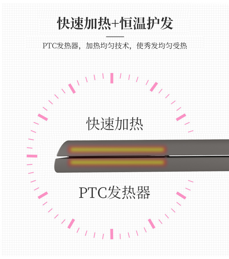 Intelligent digital liquid crystal display multi-function electric splint hair straightener hair dryer hair comb Intelligent digital liquid crystal display multi-function electric splint hair straightener hair dryer hair comb