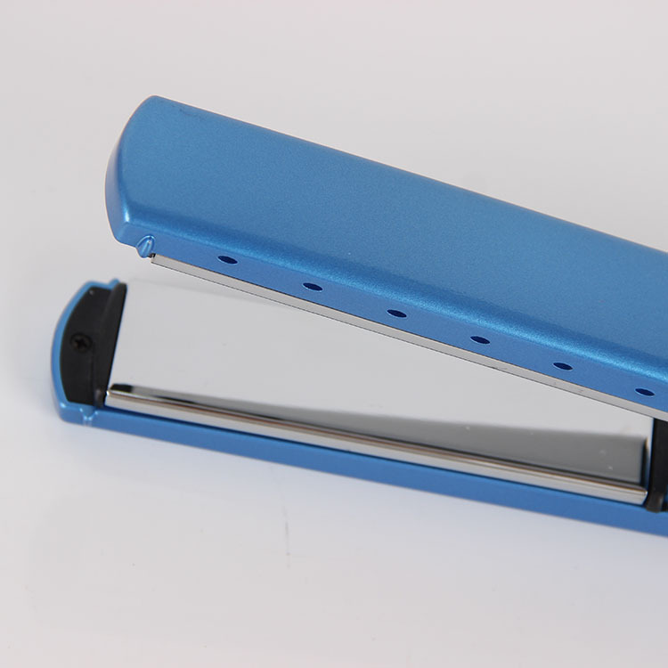 Hot Plywood Hair Straighter Blue Narrow Version Nano Titanium Hair Straightener Five-Speed Temperature Control Foreign Trade Hair Straighter