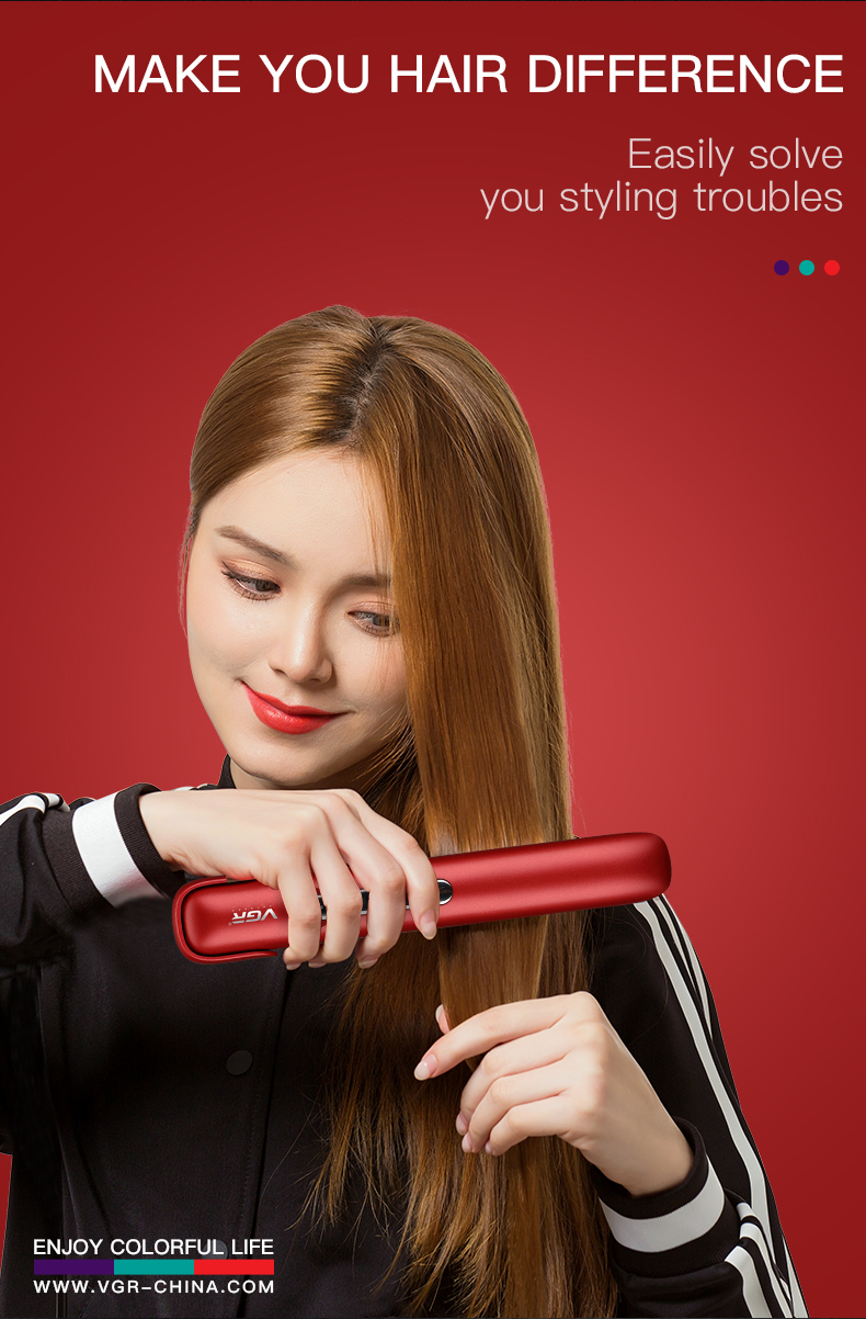 VGR hair straightener professional V-585 ceramic glaze hair iron VGR hair straightener professional V-585 ceramic glaze hair iron