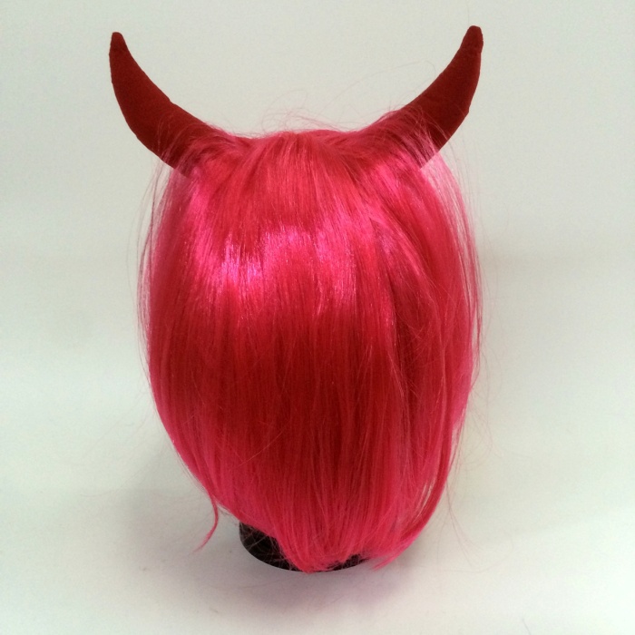 Halloween wig Ox horn hair short wig Halloween wig Ox horn hair short wig