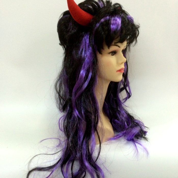 Halloween wig Ox horn curly hair wig Halloween wig Ox horn curly hair wig