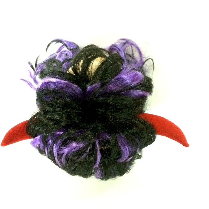 Halloween wig Ox horn curly hair wig Halloween wig Ox horn curly hair wig
