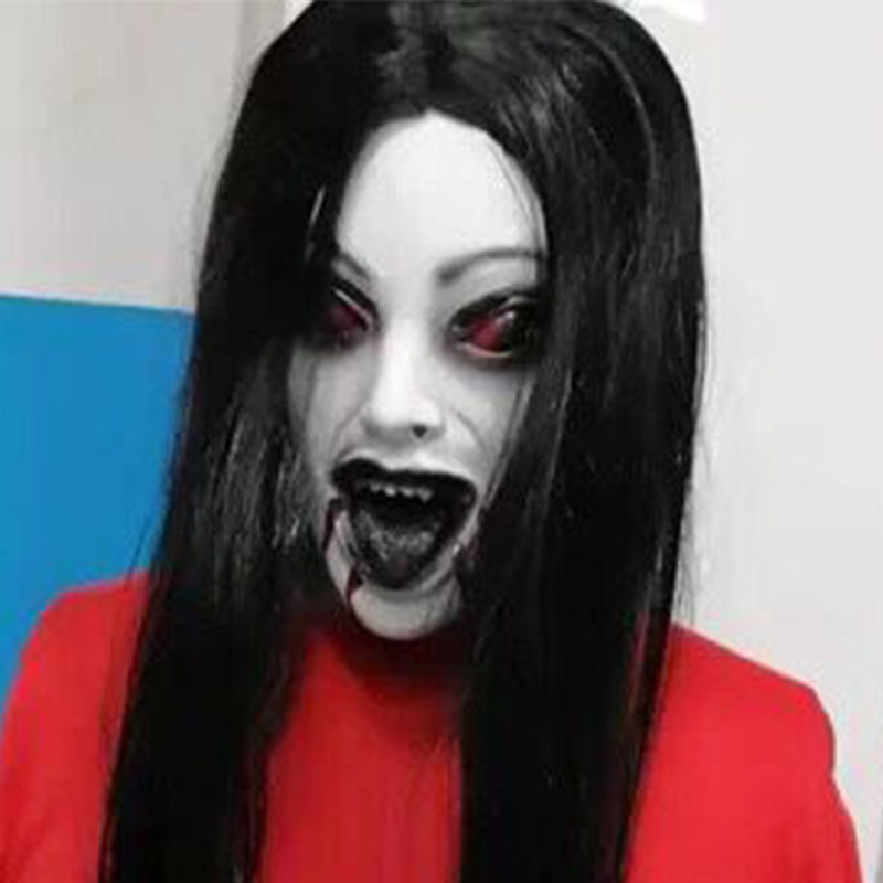 Halloween Script Killing Horror Mask Headgear Scary Ghost Wig Props Room Escape Zombie Female Ghost Mask Halloween Script Killing Horror Mask Headgear Scary Ghost Wig Props Room Escape Zombie Female Ghost Mask
