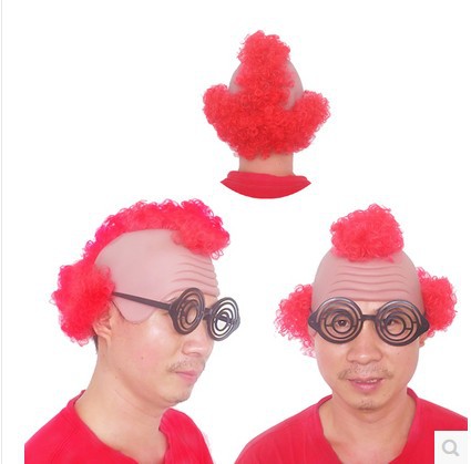 Halloween Props Bald Monk Wig Cos Funny Mediterranean Wig Head Cover Batch Hair Wangnuo Halloween Props Bald Monk Wig Cos Funny Mediterranean Wig Head Cover Batch Hair Wangnuo