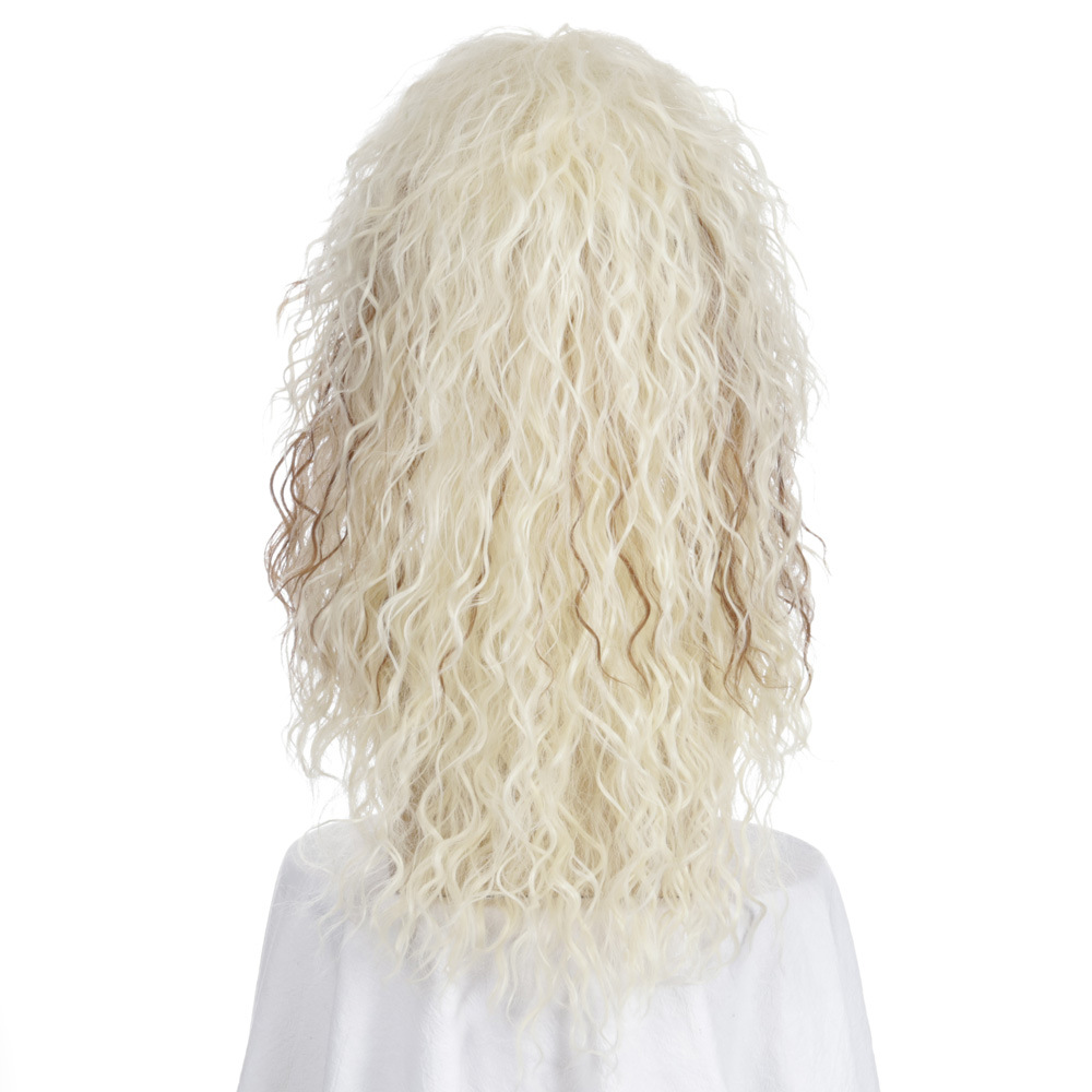 Cross-Border European and American Style Wig Rock Heavy Metal Party Halloween Wig Long Curly Hair Chemical Fiber Wig Male Spot Cross-Border European and American Style Wig Rock Heavy Metal Party Halloween Wig Long Curly Hair Chemical Fiber Wig Male Spot
