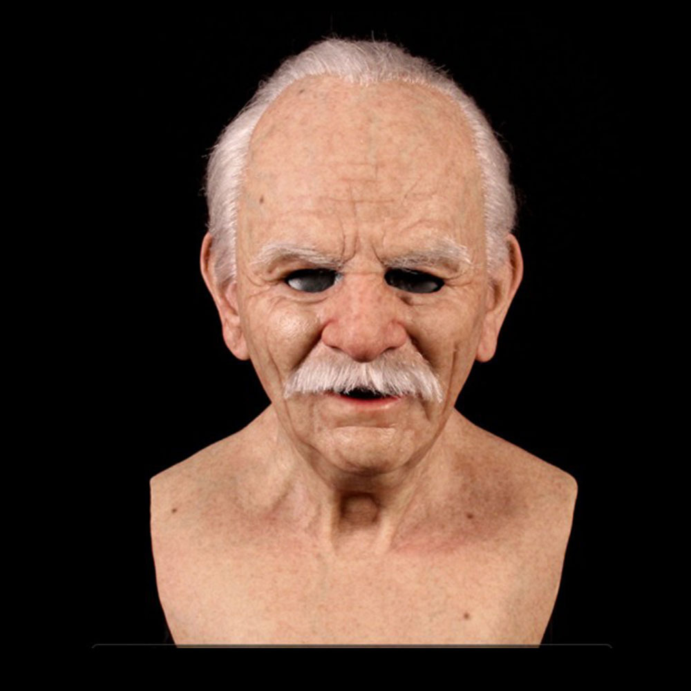 Independent Station Explosion Models Old Man Old Man Face Wig Old Man Mask Horror Headgear ICOs Halloween around Independent Station Explosion Models Old Man Old Man Face Wig Old Man Mask Horror Headgear ICOs Halloween around