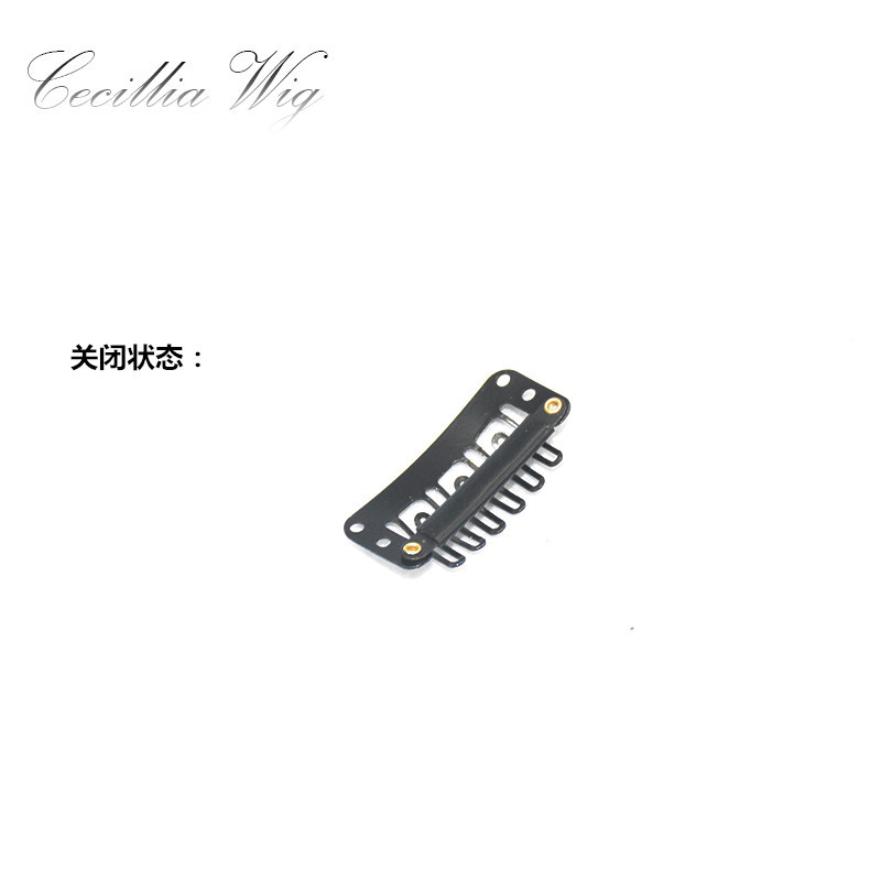 3.2cm six-tooth wig clip wig clip Black beret BB pet child clip 3.2cm six-tooth wig clip wig clip Black beret BB pet child clip