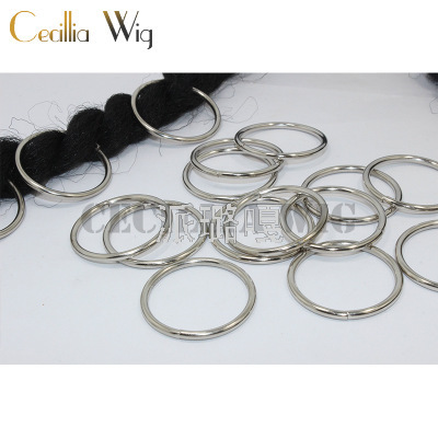 Two Braid Cool DIY New Dreadlocks Hair Extension Ring Accessories san gu bian Hoop Macrocyclic jie fa kou Braid