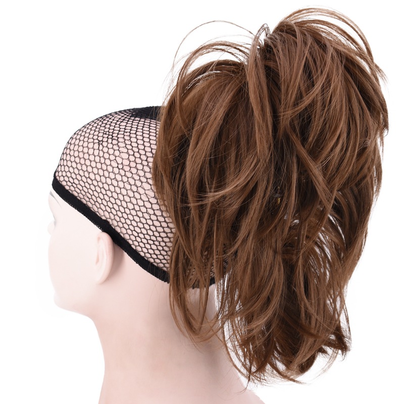 Foreign Trade Short Curly Shape Paw Horse Tail Horse Tail Hair Extension Free Ship Rabbit Clip Ponytail Variety Ponytail