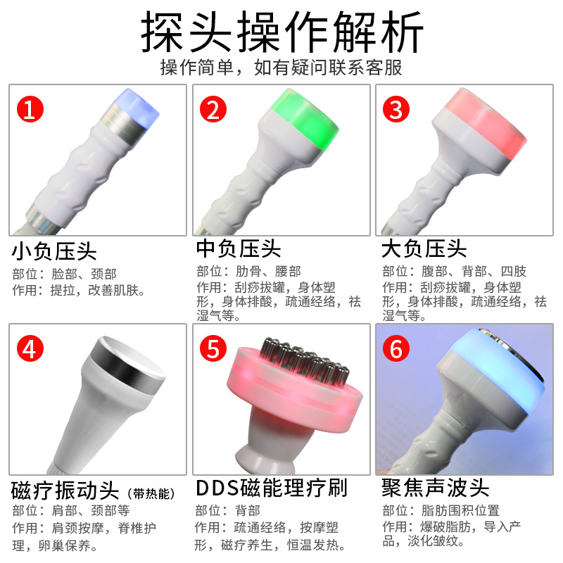 Ultrasonic Wave Beauty Apparatus Postpartum Repair Body Suction Scraping Dredging Physiotherapy Health Care Instrument