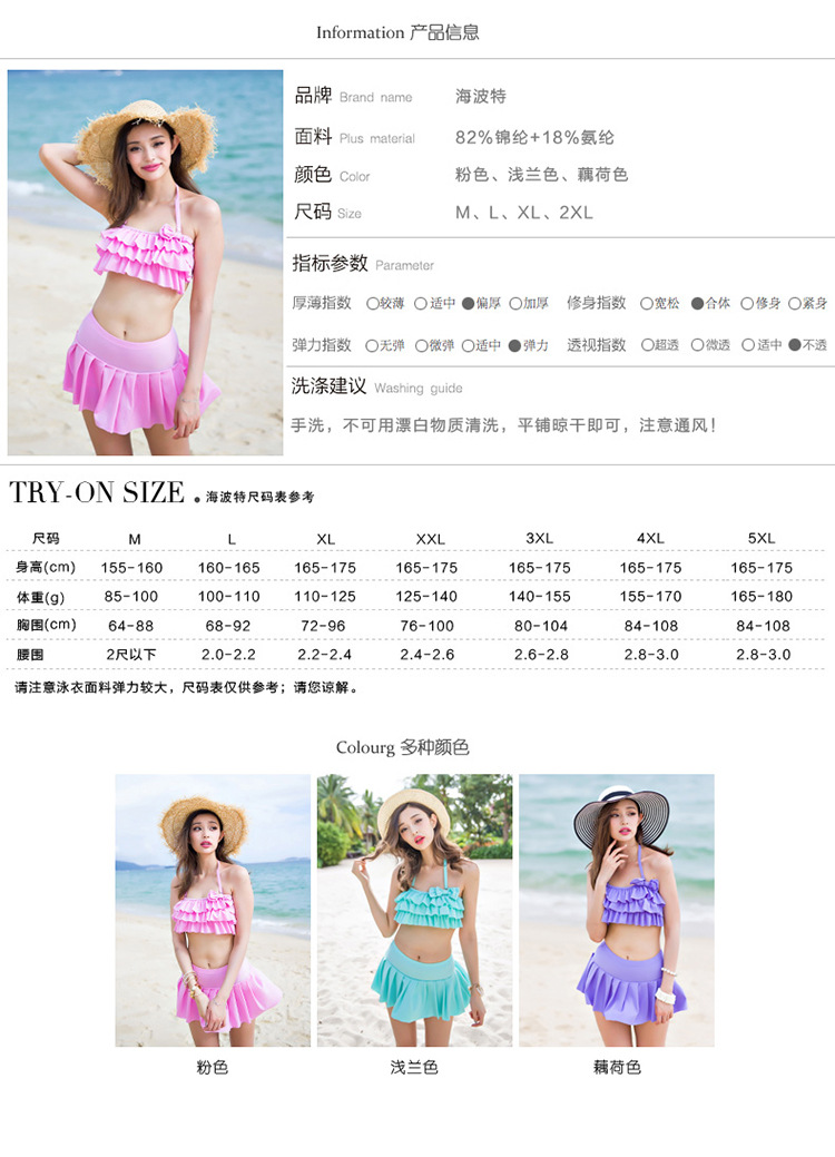 New ladies sexy bikini swimsuit wave printing wholesale high-waist Spa body swimsuit