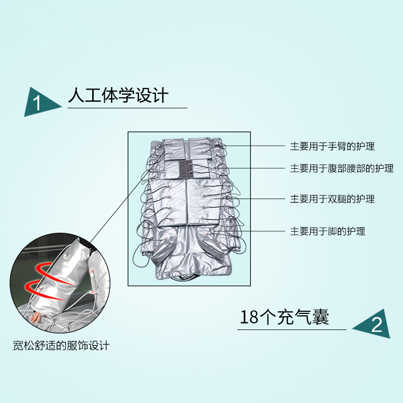 Infrared Gas Wave Suit Elegant Body Air Wave Air Pressure Circulation Massage Physiotherapy Air Pressure Gas Wave Suit