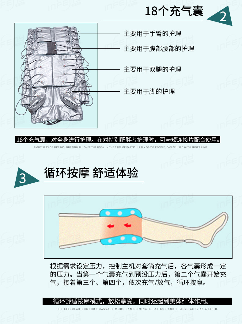 Infrared Gas Wave Suit Elegant Body Air Wave Air Pressure Circulation Massage Physiotherapy Air Pressure Gas Wave Suit Infrared Gas Wave Suit Elegant Body Air Wave Air Pressure Circulation Massage Physiotherapy Air Pressure Gas Wave Suit