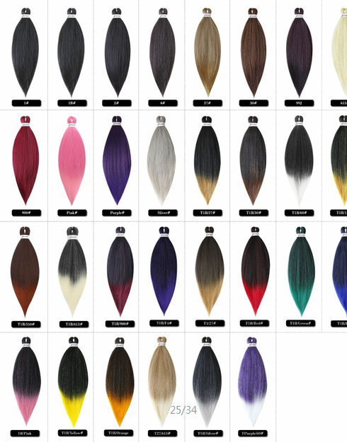 Low Temperature Silk African Wig Chemical Fiber EZ Big Braids Multi-Color Dreadlock