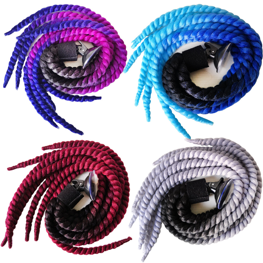 Handmade Braid Motorcycle Helmet Braid Motorcycle Helmet Wig Accessories African Wig Chemical Fiber Braid Multicolor
