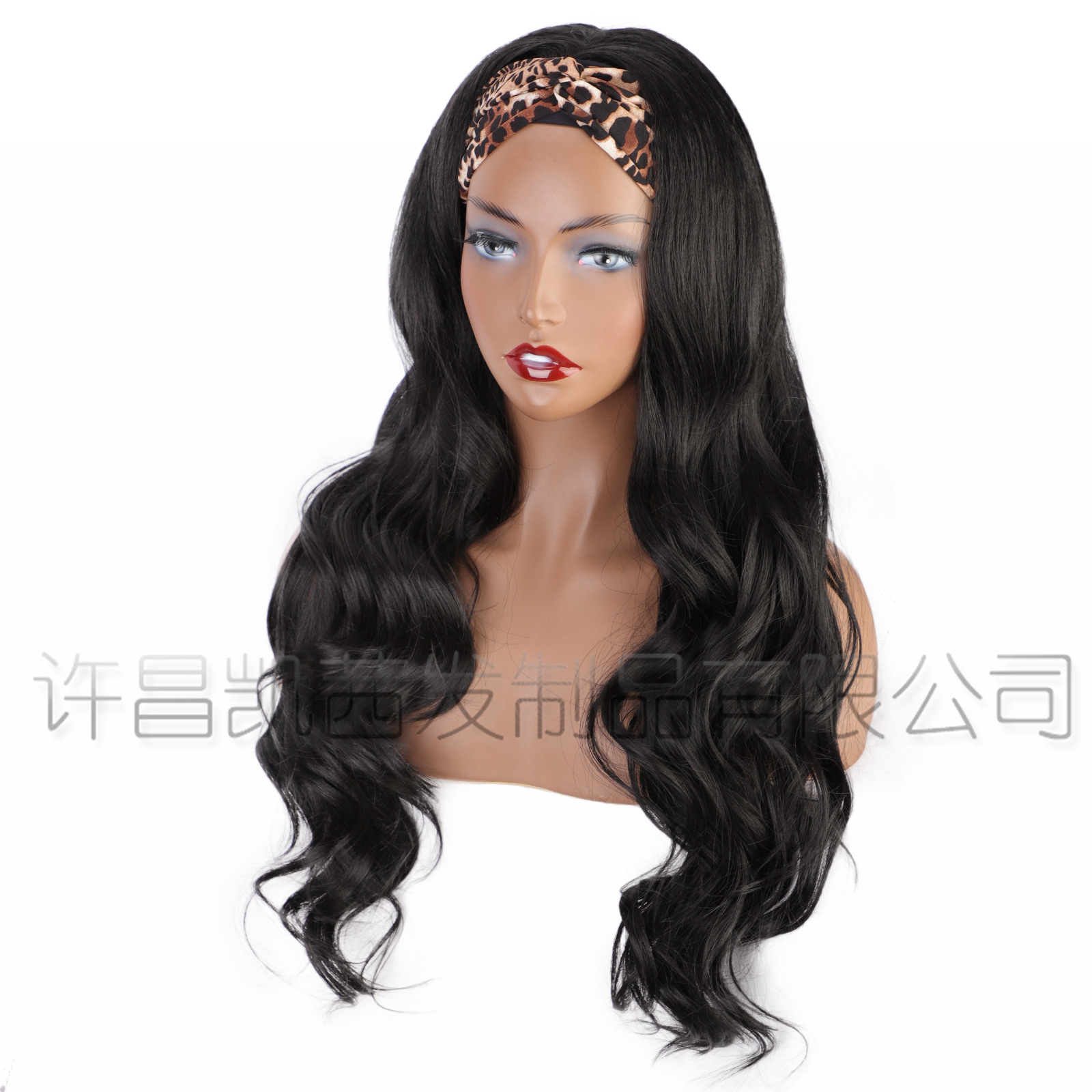 Wig Xuchang Wig European and American Big Wave Turban Wig Female Headband Wigs Hair Band Wig Head Cover Body Wave Hair Wig Xuchang Wig European and American Big Wave Turban Wig Female Headband Wigs Hair Band Wig Head Cover Body Wave Hair