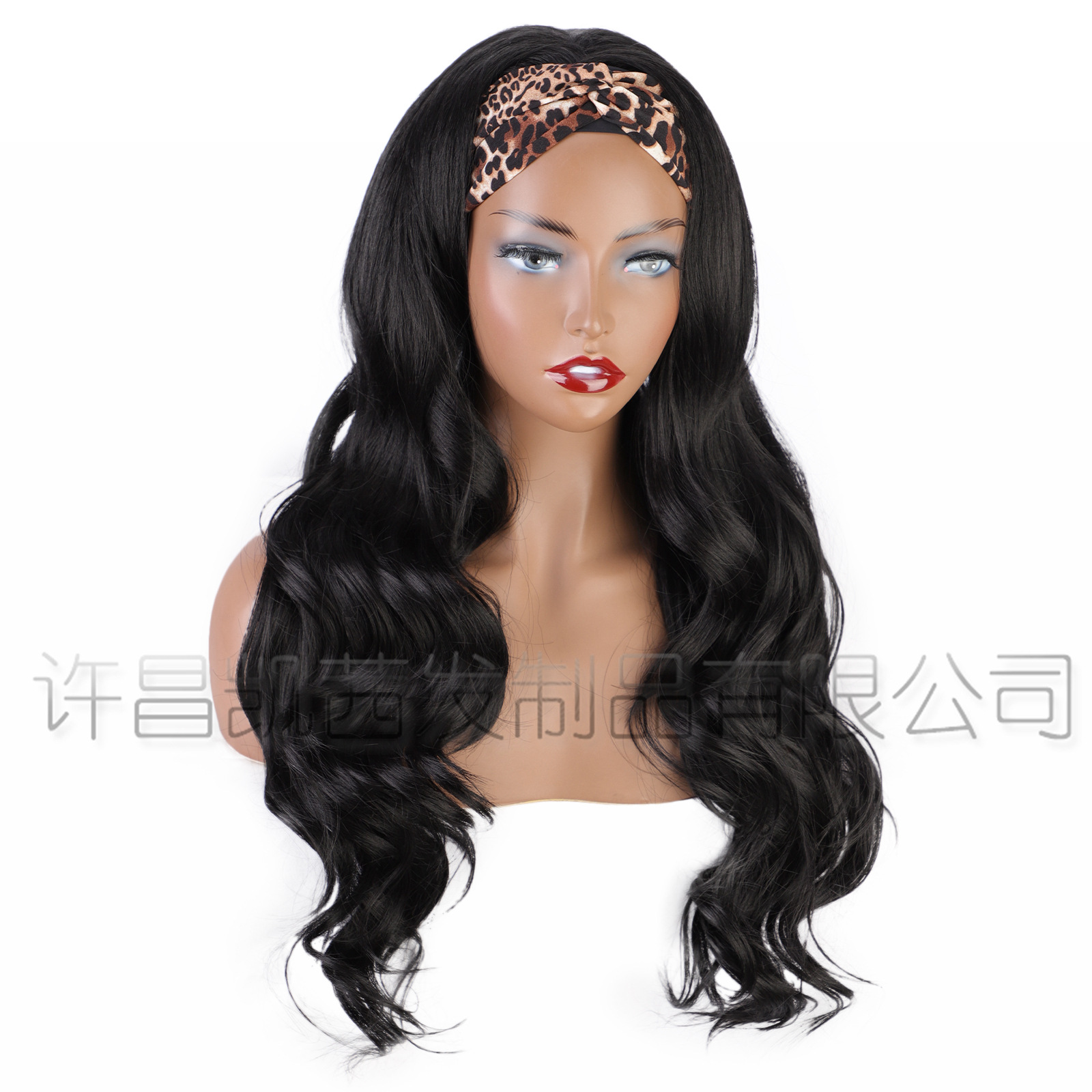 Wig Xuchang Wig European and American Big Wave Turban Wig Female Headband Wigs Hair Band Wig Head Cover Body Wave Hair Wig Xuchang Wig European and American Big Wave Turban Wig Female Headband Wigs Hair Band Wig Head Cover Body Wave Hair