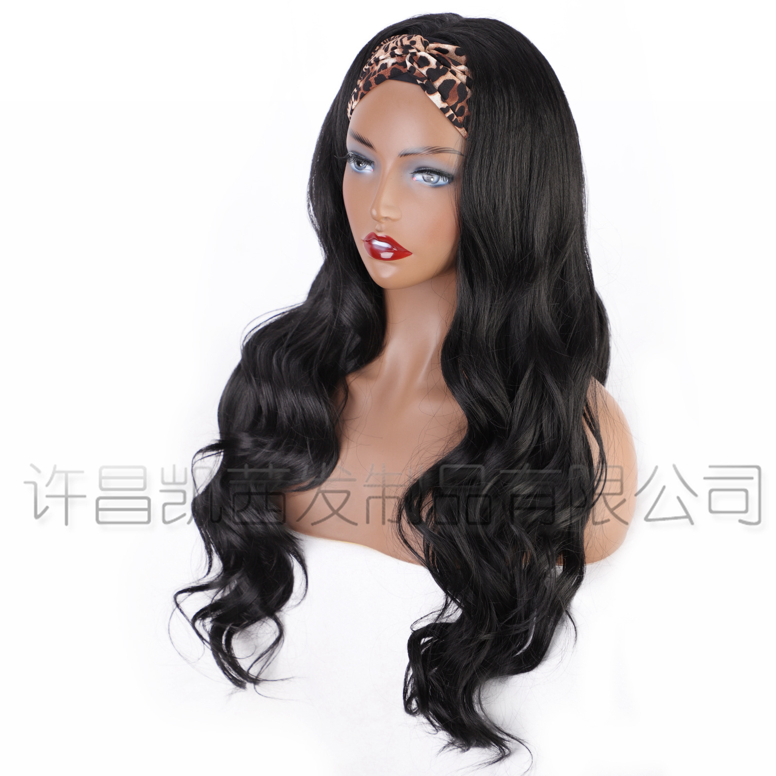 Wig Xuchang Wig European and American Big Wave Turban Wig Female Headband Wigs Hair Band Wig Head Cover Body Wave Hair Wig Xuchang Wig European and American Big Wave Turban Wig Female Headband Wigs Hair Band Wig Head Cover Body Wave Hair