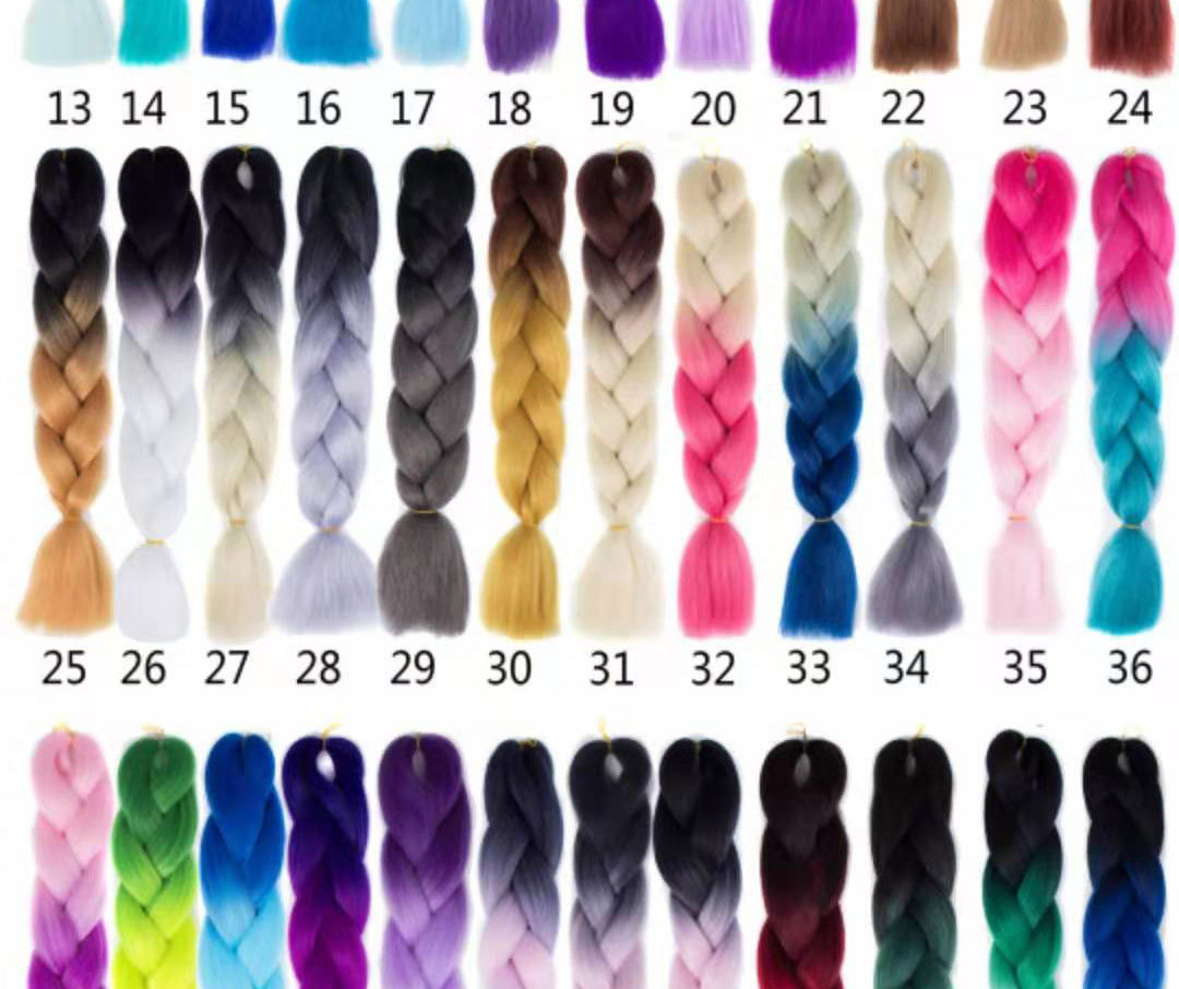 Fiber Braid African Wig Braid Color Gradient Color Chemical Fiber Big Braid African Dreadlocks Colored Hair Band