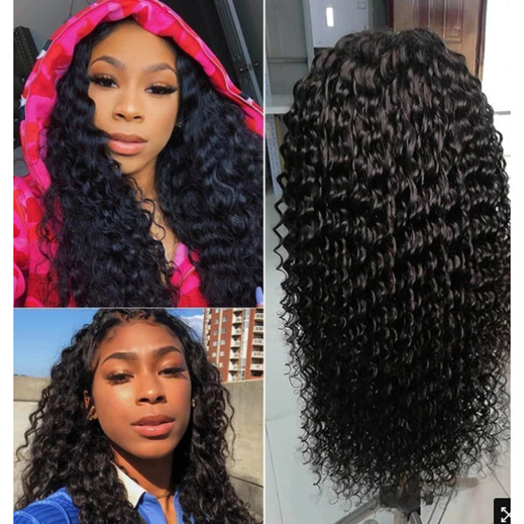 Cross-Border Supply Black Women&#039;s Mid-Length Curly European and American Style Wig Head Cover Small Curly Wavy High-Temperature Fiber African Wig