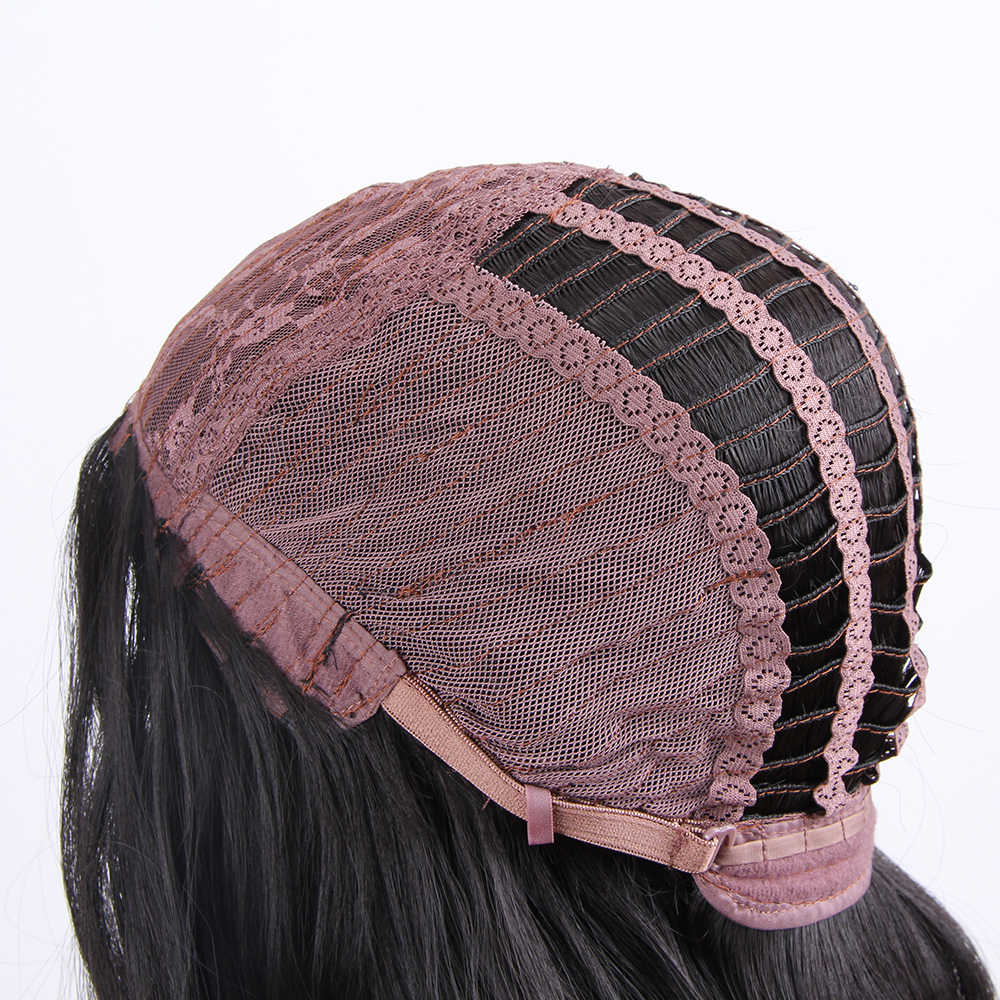 Amazon Medium African Wig European and American Ladies Long Curly Hair Matte High-Temperature Fiber Big Wave Wig Rose Intranet