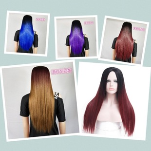 Factory Wholesale Wig African Wig Explosion Head Wig Female High-Temperature Fiber Chemical Fiber Wig Factory Outlet