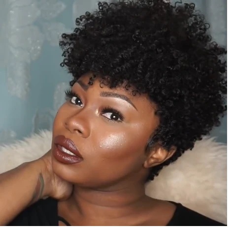 Cross-Border New Product Best-Selling European and American Style Wig African Wig Short Curly Hair Synthetic Wigs Factory in Stock for Sale Cross-Border New Product Best-Selling European and American Style Wig African Wig Short Curly Hair Synthetic Wigs Factory in Stock for Sale