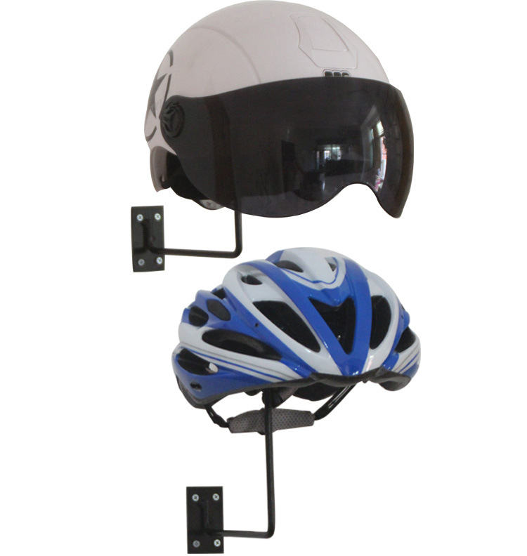 Wholesale upper wall hat stand black paint ball stand wig display bicycle Motorcycle Helmet display stand