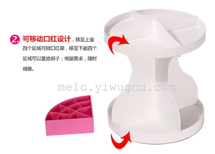 360 degree rotation) skin care products bathroom storage box, cosmetic rack